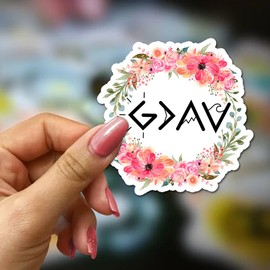 FALIMITLESS God is Greater Than The Highs and Lows Stickers Christian Faith Jesus Decals Vinyl Waterproof Journaling Aesthetic Bible Verse Stickers for Water Bottles Laptop (God is Greater)