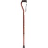 DMI Adjustable Designer Cane with Offset Handle, Comfort Grip and