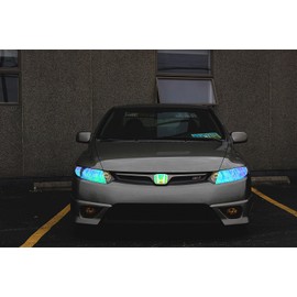 DIYAH 12 X 48 inches Self Adhesive Shiny Chameleon Headlights Tail Lights Fog Lights Films,Film Sheet Sticker,Tint Vinyl Film (Green)