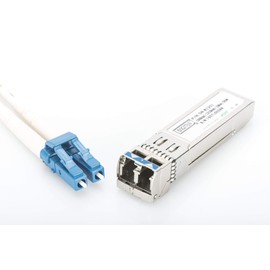 DIGITUS SFP+ Module - 10Gbps - HP & HP Aruba Compatible - Mini GBIC - for Singlemode Fiber Optic Cable - LC Duplex - 1310nm Wavelength - 10km Range - Plug & Play