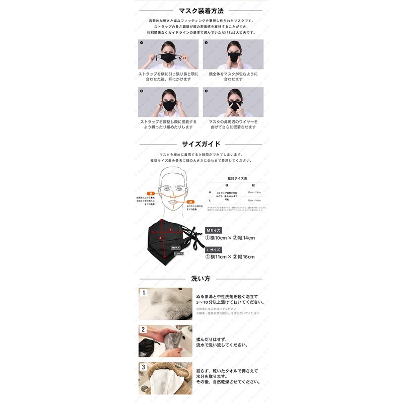 AHOKA AHOKA Nano Protection Mask II, Washable, Reusable, No Stuffiness,