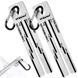 2 Packs 4/09 Shingle Gauge, Roof Tool, Pitch Gauge Roofing with Carabiner for Measuring and Analyzeing The Thickness of Roof