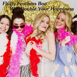 Larryhot Green 60g Feather Boa - 2 Yards Turkey Boa Feathers for Party Bulk,Christmas,Wedding Centerpieces,Costume,Concert,Pet and Home Decoration (Green)