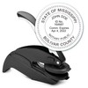MaxMark Notary Seal Round Embosser for Mississippi State - Includes