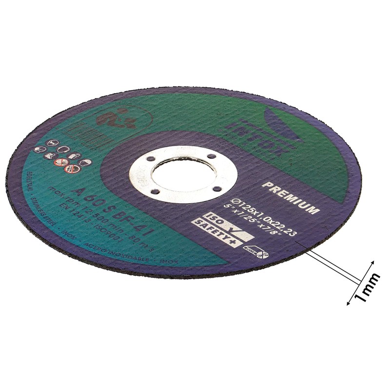INTOX 125 mm x 1.0 mm Thin Cutting Discs -