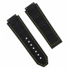 Ewatchparts 24mm Leather Watch Band Strap Rubber Compatible With Hublot