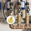 Hooshing 2PCS Brass Pipe Fitting 1/4" NPT Male to 1/2"