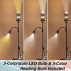 BAMGROW Floor Lamp with End Table, Side Table with Lamp