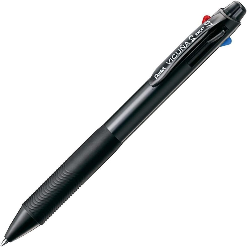 Pentel VICUNA Ballpoint Pen - Black Barrel - 4 Colours