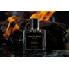 A burning bonfire, the scent of wet firewood.Burning Teakwood /