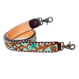 American Darling Hand Tooled Genuine Leather Crossbody Handle Strap for Bags Phone Keychain Wallet Purse Clutch Cellphone