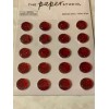 THE PAPER STUDIO RED CRYSTAL ADHESIVE GEMS 12MM 20PCS