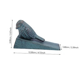 SEWACC Punch Cast Iron Door Stopper Sturdy Floor Door Stoppers for Home Office Travel Vintage Design for Living Room Bedroom and More