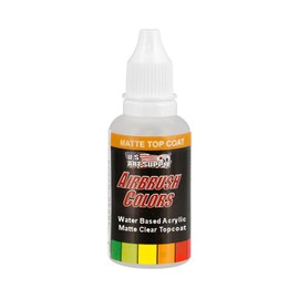 US Art Supply Clear Matte Topcoat Acrylic Airbrush Paint, 1 oz.