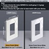 20 Pack BESTTEN Screwless Wall Plate, 1 Gang Decorator Light