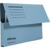 Officely Foolscap Document Wallets 285gsm - Blue (Pack of 5)