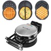 Health and Home 3-in-1 Waffle, Omelet, Egg Waffle Maker, 3