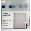 Essential Simply Essential Square Dots PEVA Shower Curtain 72" x
