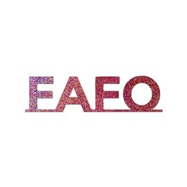 FAFO Decal Vinyl Sticker Auto Car Truck Wall Laptop | Pink Holographic | 5.5" x 1.5"
