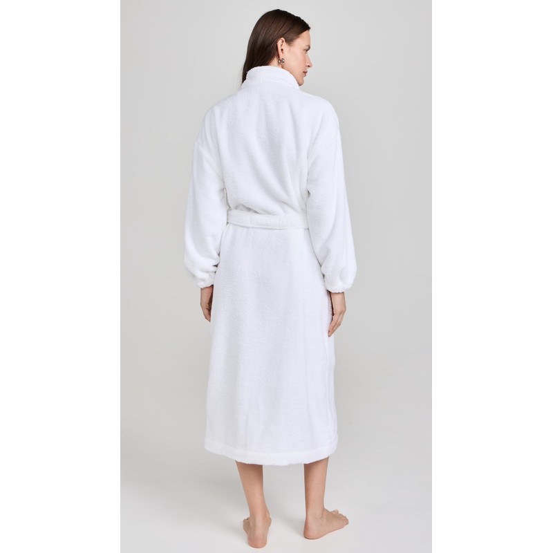 Lunya Women's Spa Terry Robe, Sincere White, M