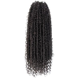 Boho Crochet Passion Twist Hair Pre looped, 22 Inch Goddess Passion Twist Crochet Hair with Curly Ends 8 Packs Brown Pre-twisted Bohemian Crochet Braids (8 PCS/88 STRANDS, 4#)