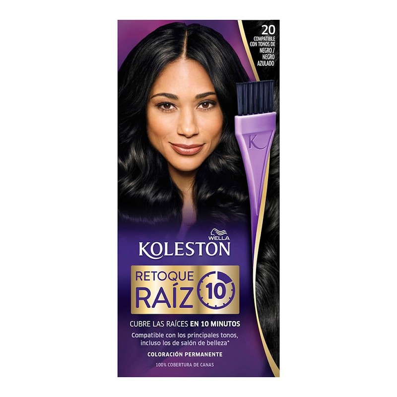 Koleston Tinte Retoque de Raíz Permanente 20 Negro, 70 ml