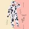 NEWCOSPLAY Unisex Adult Cow Onesie Pajamas Animal One Piece Costume