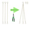 Sersberg Chain for Hanging Plants,21 Inch Gold Hanging Chain, Small