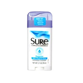 Sure Original Solid Anti Perspirant and Deodorant, Regular Scent, 2.7-Ounces (Pack of 2)