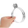 Gatuida Motorcycle Exhaust Clamp Support Stainless Steel Clamp Pipe for