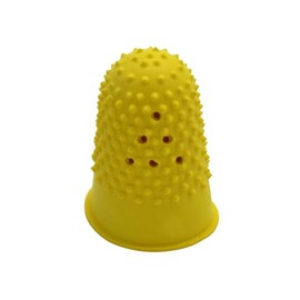 WONDAY Pack of 12 Rubber Finger Cots No. 2 Diameter 21 mm Yellow