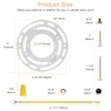 Upgraded Version - 2 Sets 4" Diameter Light Fixture Mounting