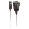 Convertidor USB a Serie RS232 DB9 45cm Negro Manhattan 205153