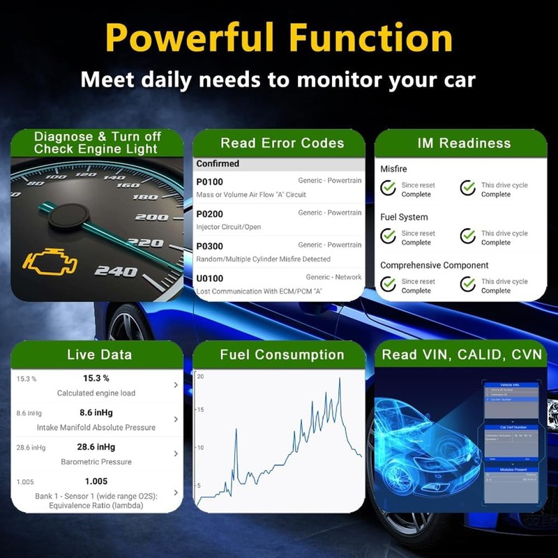 vLinker iCar3 Mini OBD2 Bluetooth Scanner Scan Tools Interface Adapter