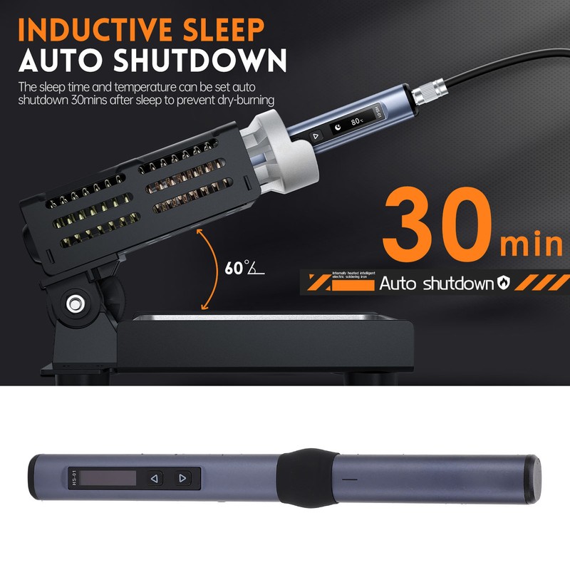 Electric Soldering Iron Kit Digital Display Temperature Adjustable Fast Heating