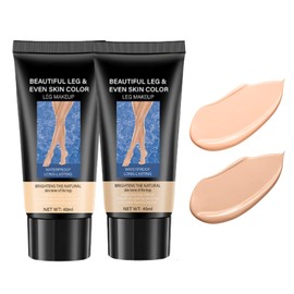 Body Coverage Perfector - 2pcs Concealer Full Coverage - Body Leg Scar Tattoo Cover Up Makeup - Leg Makeup To Cover Veins Waterproof - Long Lasting body concealer For Mature Skin (Light+Medium Colors)