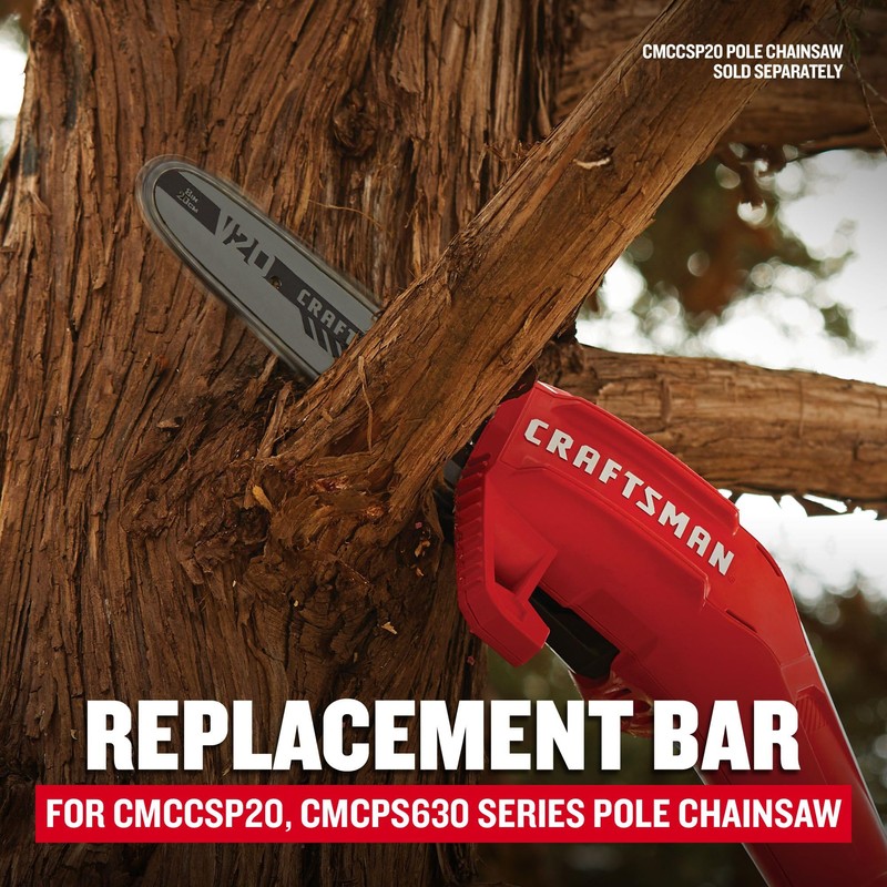 CRAFTSMAN Chainsaw Bar, 8-Inch, Replacement Bar for CMCCSP20, CMCPS630 Series