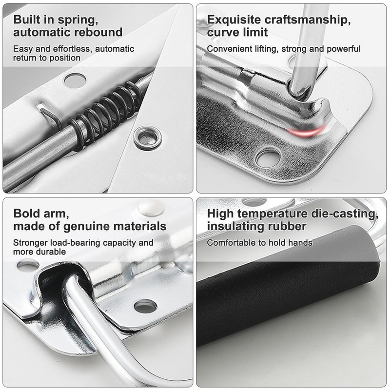 Pack of 2 Folding Handles, Suitcase Handle, Box Handle, 140