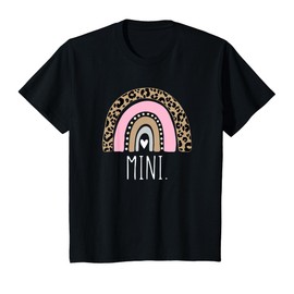 Kids MINI Rainbow Leopard New Mom Blessed Mama & Mini Matching T-Shirt