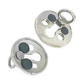 Generic Marine Fender Locks, 316 Stainless Steel Fender Quick Release Clips, Marine Bumpers, Fender Locks for Hanging fenders (Lock kit (2pcs)), silver