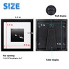 EGOFINE 8x8 Photo Frame, Solid Wood Picture Frame with Acrylic
