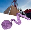 Lifting Sling Hoist Webbing 1T Polyester Rigging Strap Purple for