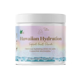 nbpure Earthy Andy Hawaiian Hydration – Natural Electrolyte Drink Mix For Active Families - 5 Balanced Electrolytes, Digestion-Friendly, Natural Delicious Flavor, Vegan - No Sugar & Nothing Artificial