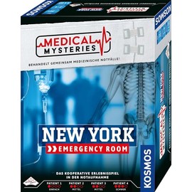 KOSMOS 684402 Medical Mysteries - New York, Cooperative Role Play with Medical Setting, Medical Crime Files, Board Game from 16 Years