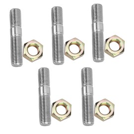 Turbo Studs, M10x1.25 50mm Turbo Screw and Nuts Turbo Stud Kit for Mitsubishi DSM 1G, EVO1~10