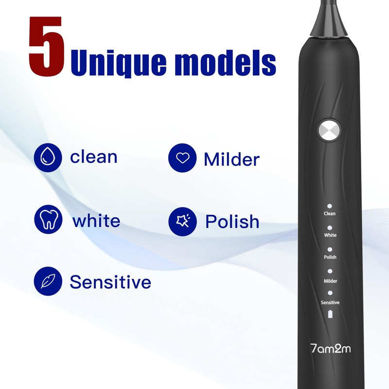 7AM2M Sonic Electric Toothbrush for Adults