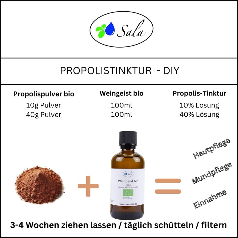 Sala Propolis Powder Extract Organic 50 g Bag
