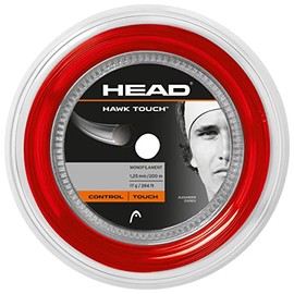 HEAD Unisex - Adult Hawk Touch Roll 120 Tennis String, Unisex - Adults, 281214-16 RD, red, 16
