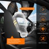 ZenRide Front Car Seat Covers 2PCS,3D Design Nappa Leather Waterproof