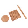 Collapsible Pasta Drying Rack 18 Bars Wooden Spaghetti Stand Dryer